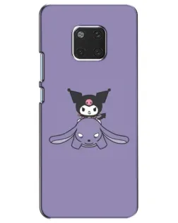 Чехол для Huawei Mate 20 (HMA-L09, HMA-L29) с картинкой «Kuromi на лиловом фоне»