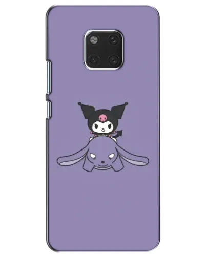 Чехол для Huawei Mate 20 (HMA-L09, HMA-L29) с картинкой «Kuromi на лиловом фоне»