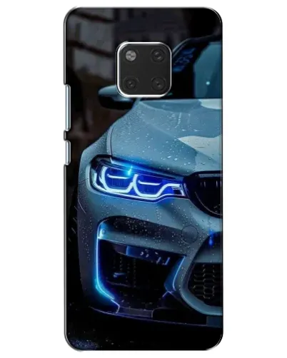 Чехол для Huawei Mate 20 (HMA-L09, HMA-L29) с картинкой «Взгляд BMW с синими фарами»