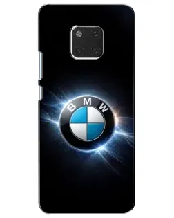 Чехол для Huawei Mate 20 (HMA-L09, HMA-L29) с картинкой «BMW — неоновое сияние»