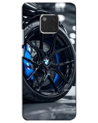Чехол для Huawei Mate 20 (HMA-L09, HMA-L29) с картинкой «Колесо BMW вблизи»