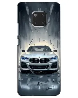 Чехол для Huawei Mate 20 (HMA-L09, HMA-L29) с картинкой «BMW в свете фар»