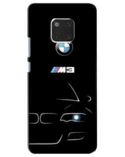 Чехол для Huawei Mate 20 (HMA-L09, HMA-L29) с картинкой «Минималистичный принт BMW M3»