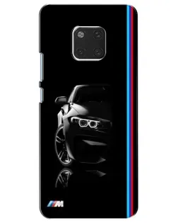 Чехол для Huawei Mate 20 (HMA-L09, HMA-L29) с картинкой «Силуэт BMW в темноте»