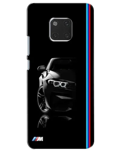 Чехол для Huawei Mate 20 (HMA-L09, HMA-L29) с картинкой «Силуэт BMW в темноте»