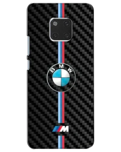 Чехол для Huawei Mate 20 (HMA-L09, HMA-L29) с картинкой «Эмблема BMW и карбон»