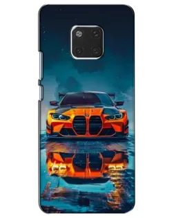 Чехол для Huawei Mate 20 (HMA-L09, HMA-L29) с картинкой «BMW — золотая эмблема»