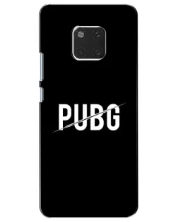 Чехол для Huawei Mate 20 (HMA-L09, HMA-L29) с картинкой «PUBG — белый логотип»