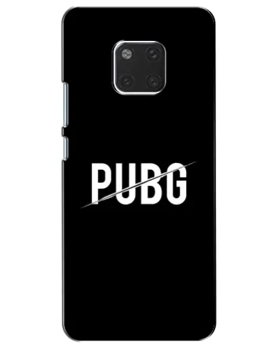 Чехол для Huawei Mate 20 (HMA-L09, HMA-L29) с картинкой «PUBG — белый логотип»