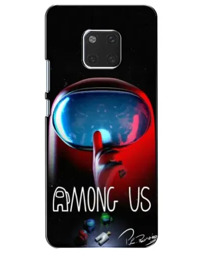 Чехол для Huawei Mate 20 (HMA-L09, HMA-L29) с картинкой «Красный импостер — макро»