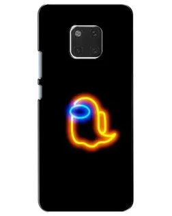 Чехол для Huawei Mate 20 (HMA-L09, HMA-L29) с картинкой «Among Us неоновое сияние»