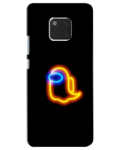 Чехол для Huawei Mate 20 (HMA-L09, HMA-L29) с картинкой «Among Us неоновое сияние»
