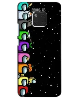 Чехол для Huawei Mate 20 (HMA-L09, HMA-L29) с картинкой «Команда Among Us»