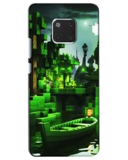 Чехол для Huawei Mate 20 (HMA-L09, HMA-L29) с картинкой «Minecraft лесной пейзаж»
