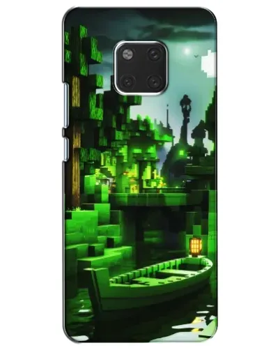 Чехол для Huawei Mate 20 (HMA-L09, HMA-L29) с картинкой «Minecraft лесной пейзаж»