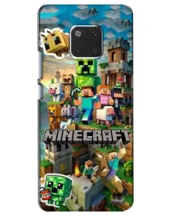 Чехол для Huawei Mate 20 (HMA-L09, HMA-L29) с картинкой «Замок Minecraft»