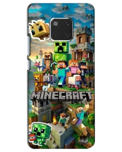 Чехол для Huawei Mate 20 (HMA-L09, HMA-L29) с картинкой «Замок Minecraft»