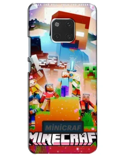 Чехол для Huawei Mate 20 (HMA-L09, HMA-L29) с картинкой «Minecraft герои игры»