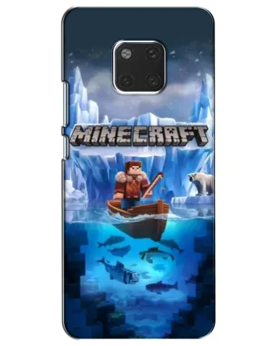 Чехол для Huawei Mate 20 (HMA-L09, HMA-L29) с картинкой «Minecraft ледяной мир»