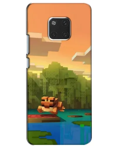 Чехол для Huawei Mate 20 (HMA-L09, HMA-L29) с картинкой «Майнкрафт закат солнца»