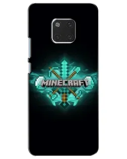 Чехол для Huawei Mate 20 (HMA-L09, HMA-L29) с картинкой «Minecraft Diamond лого»