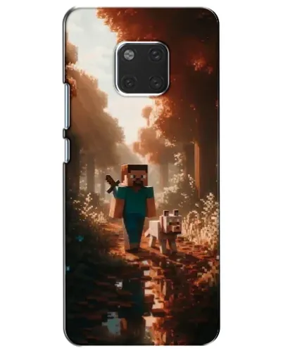 Чехол для Huawei Mate 20 (HMA-L09, HMA-L29) с картинкой «Стив в лесу»