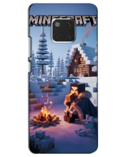 Чехол для Huawei Mate 20 (HMA-L09, HMA-L29) с картинкой «Зимний Minecraft»