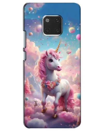 Чехол для Huawei Mate 20 (HMA-L09, HMA-L29) с картинкой «Единорог среди облаков»