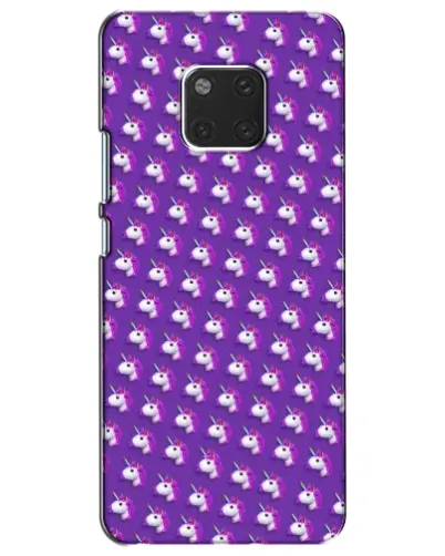Чехол для Huawei Mate 20 (HMA-L09, HMA-L29) с картинкой «Единороги на фиолетовом»