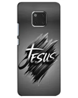 Чехол для Huawei Mate 20 (HMA-L09, HMA-L29) с картинкой «Надпись Jesus Graffiti»