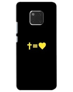 Чехол для Huawei Mate 20 (HMA-L09, HMA-L29) с картинкой «Сердце и Крест»