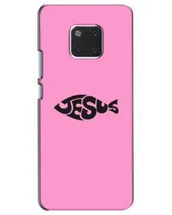 Чехол для Huawei Mate 20 (HMA-L09, HMA-L29) с картинкой «Розовый символ  Jesus»
