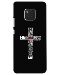 Чехол для Huawei Mate 20 (HMA-L09, HMA-L29) с картинкой «Текстовый крест»