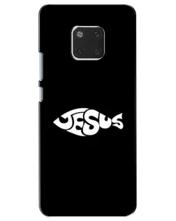 Чехол для Huawei Mate 20 (HMA-L09, HMA-L29) с картинкой «Рыба Jesus»