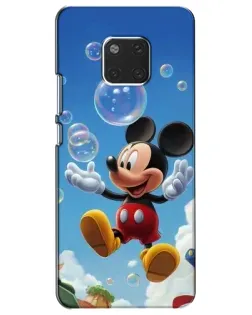 Чехол для Huawei Mate 20 (HMA-L09, HMA-L29) с картинкой «Mickey и мыльные пузыри»