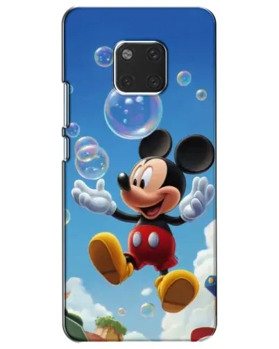 Чехол для Huawei Mate 20 (HMA-L09, HMA-L29) с картинкой «Mickey и мыльные пузыри»
