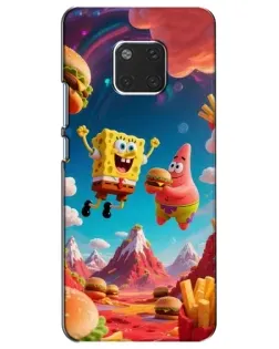 Чехол для Huawei Mate 20 (HMA-L09, HMA-L29) с картинкой «Космический фастфуд»