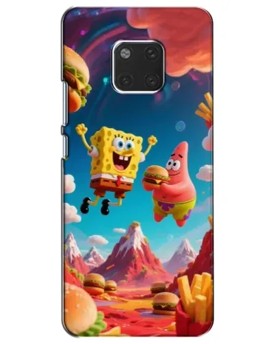 Чехол для Huawei Mate 20 (HMA-L09, HMA-L29) с картинкой «Космический фастфуд»