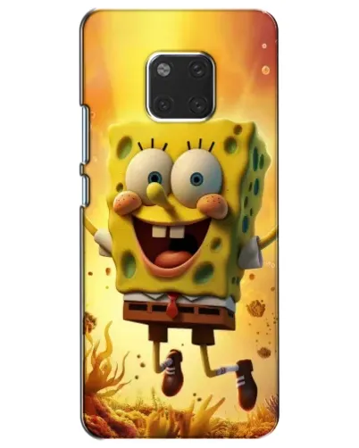Чехол для Huawei Mate 20 (HMA-L09, HMA-L29) с картинкой «Губка Боб прыгает»