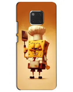 Чехол для Huawei Mate 20 (HMA-L09, HMA-L29) с картинкой «Губка Боб повар»