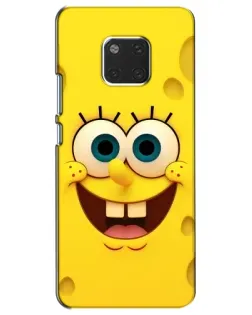 Чехол для Huawei Mate 20 (HMA-L09, HMA-L29) с картинкой «Губка Боб улыбка»