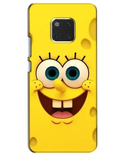 Чехол для Huawei Mate 20 (HMA-L09, HMA-L29) с картинкой «Губка Боб улыбка»