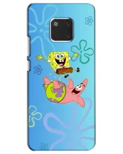 Чехол для Huawei Mate 20 (HMA-L09, HMA-L29) с картинкой «Спанч Боб и Патрик»