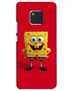 Чехол для Huawei Mate 20 (HMA-L09, HMA-L29) с картинкой «Спанч Боб на красном»