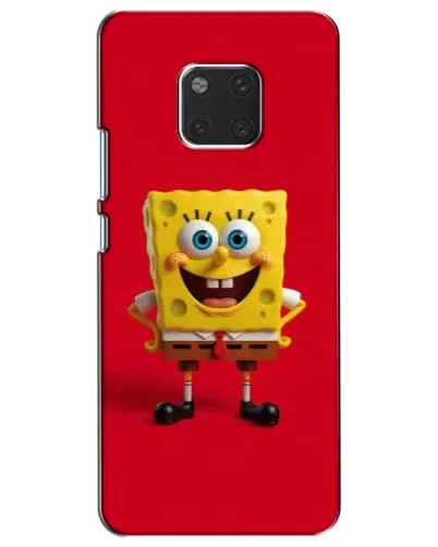 Чехол для Huawei Mate 20 (HMA-L09, HMA-L29) с картинкой «Спанч Боб на красном»