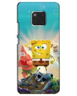 Чехол для Huawei Mate 20 (HMA-L09, HMA-L29) с картинкой «Спанч Боб победитель»