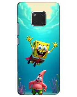 Чехол для Huawei Mate 20 (HMA-L09, HMA-L29) с картинкой «Спанч Боб под водой» Чехол для Huawei Mate 20 (HMA-L09, HMA-L29) с картинкой «Спанч Боб под водой»
