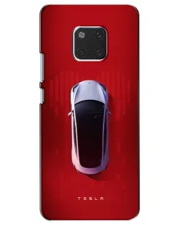 Чехол для Huawei Mate 20 (HMA-L09, HMA-L29) с картинкой «Tesla Top View»