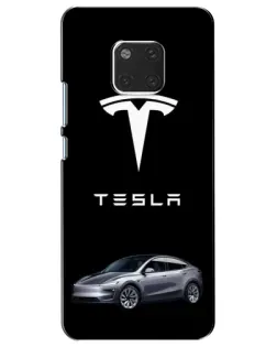 Чехол для Huawei Mate 20 (HMA-L09, HMA-L29) с картинкой «Tesla Model Y»