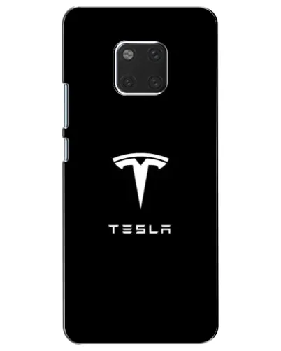 Чехол для Huawei Mate 20 (HMA-L09, HMA-L29) с картинкой «Tesla White Logo» Чехол для Huawei Mate 20 (HMA-L09, HMA-L29) с картинкой «Tesla White Logo»